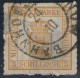 BAHNHOF HAGENOW 24/10 Auf 3 Shilling Gelborange - Schwerin Nr. 7 II PF VI - Mecklenbourg-Schwerin