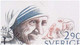 Mother Teresa, Nobel Prize, Christianity, Religion, King Martin Luther, Bertha, Famous Men & Women Sweden FDC 1986 - Madre Teresa