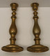 Delcampe - *2 BOUGEOIRS BRONZE Ou LAITON XXe VINTAGE Déco TABLE BOUGIE COLLECTION  E - Candeleros, Candelabros Y Palmatorias