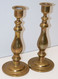 Delcampe - *2 BOUGEOIRS BRONZE Ou LAITON XXe VINTAGE Déco TABLE BOUGIE COLLECTION  E - Chandeliers, Candélabres & Bougeoirs