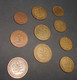 Lot De 10 Monnaies 1 2 5 10 Pfennig Années 50 60 Et 1970 Bundes Republik Deutschland - Collezioni
