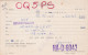 QSL Card Amateur Radio CB 18 October 1959 Budapest Hungary Magyarorszag Transelektro Central Radio Club - Radio Amatoriale