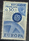 FR VAR 44 - FRANCE N° 1521 Obl. EUROPA Variété "O" De Europa Avec Pointe - Usati