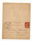Entier Postal Sur Carte Lettre,  GUERCHY,  Pour AUXERRE,  YONNE,  1913,  3 Scans - Cartoline-lettere