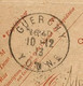 Entier Postal Sur Carte Lettre,  GUERCHY,  Pour AUXERRE,  YONNE,  1913,  3 Scans - Kaartbrieven