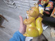 Old Rubber Toy Squirrel Height 21 Cm ART 207 - Sonstige & Ohne Zuordnung