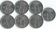 MM681 - BELGIË - BELGIUM - 7 X 25 CENTIMES 1972 - FRANS - 25 Cents