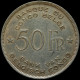 LaZooRo: Belgian Congo 50 Francs 1944 UNC - Silver - 1934-1945: Leopold III