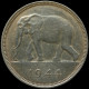 LaZooRo: Belgian Congo 50 Francs 1944 UNC - Silver - 1934-1945: Leopold III