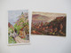 AK Posten 44 Stk. Künstler AK / Motive Ca. 1920 Jahre Burgen / Berge Usw. - 5 - 99 Postcards