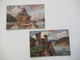 Delcampe - AK Posten 44 Stk. Künstler AK / Motive Ca. 1920 Jahre Burgen / Berge Usw. - 5 - 99 Postcards