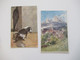 Delcampe - AK Posten 44 Stk. Künstler AK / Motive Ca. 1920 Jahre Burgen / Berge Usw. - 5 - 99 Postcards