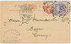 GB 1898 ½d POSTCARD UPRATED USED & RE-USED LONDON TO BERGEN - RARE DOUBLE USAGE - Covers & Documents