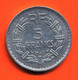 MONNAIE DE 5 FRANCS 1946 C ALUMINIUM ASSEZ RARE " LAVRILLIER " QUALITE - VOIR 2 SCANS - 5 Francs