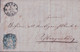 Suisse, Helvetia Assise Non Dentelé Sur Lettre, Cachet  Bern (2.12.1859) - Cartas & Documentos