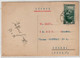 CB - UDINE - I 1 S W C  - OPER. GIUSEPPE - UDINE - CARTOLINA QSL FG SPEDITA NEL 1952 UDINE-CESENA - CB