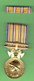 MEDAILLE D HONNEUR DES SAPEURS POMPIERS 1935 - L. BAZOR - AVEC SA BARETTE - Pompiers