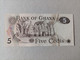 Billete De GHANA De 5 Cedis, Año 1977, UNC - Ghana