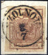 Piece "Szolnok", RS-f (5 Punkte) Auf Briefstück Mit 6 Kr. Braun, ANK 4 - Altri & Non Classificati