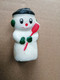 BOUGIE DE FIN D ANNEE - BONHOMME DE NEIGE - Velas Decorativas