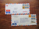 Asien 1986 GB Kolonie Hong Kong 1986 2x Firmen Belege Registered / Express Mit Hohen Frankaturen! - Storia Postale
