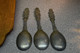 3x Lepels TIN Wapen Van Leiden (jaren 60) Made In Holland (NL) - Spoons