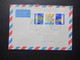 DDR 1970 Welt Getreide Und Brotkongreß Zusammendruck Auf Luftpost Auslands Brief Perleberg Nach Ungarn - Storia Postale