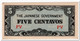 PHILIPPINES,JAPANESE GOVERNMENT,5 CENTAVOS,1942,P.103,AU-UNC - Philippines