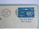 UN UNO United Nations New York Aerogramme Stationery Entier Postal Air Letter 1952 First Day Of Issue - Aéreo