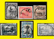 (°) ABA BELGIAN CONGO / CONGO BELGE = CANCELATION STUDY = 6 STAMPS [-E-] COB 298+181+171+178+126+110 - Variétés Et Curiosités