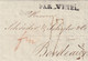 LETTRE. JANV 1804. DALKOROSKI DANZIG POUR SCHRODER BORDEAUX. PAR WEZEL TAXE 17 Sols - 1794-1814 (Période Française)