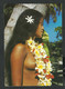 Hawaii  -  Lovely Island Maiden Wearing A Fragrant Lei Of Plumeria Blossoms -  Photo .   A. Sylvain - Big Island Of Hawaii