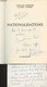 Nationalisations - Stoffaës Christian/Victorri Jacques - 1977 - Livres Dédicacés