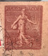 1944 RRR ! VARIÉTÉ DOUBLE IMPRESSION 1f20 Semeuse Lignée Entier Postal C.p  (France Cérès Chaines Brisées Libération - Standaardpostkaarten En TSC (Voor 1995)