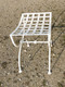 *ANCIEN FAUTEUIL SIEGE DAGOBERT FER Forgé Blanc Déco JARDIN VERANDA  E - Chairs