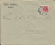 Denmark CARL JENSEN Brotype Ia AARHUS (*II.*) Cover Brief ASSENS (Arr.) Fr. VIII. - Cartas & Documentos