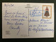 CP Pour La FRANCE TP AP 5 OBL.MEC.27 X 76 + CACHET BLEU M/S AZUR - Postal Logo & Postmarks