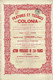 -Titre De 1921 - Filatures Et Tissages Colonia - - Tessili