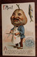 AK 1906 Cpa Humour 1er Avril Boucher Poissonnier Commerce Illustrateur - Otros & Sin Clasificación