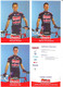 Fiches Cyclisme Avec Palmarès - Equipe Cycliste Professionnelle Bonjour 2001 (S. Chavanel, Didier Rous, Th. Voeckler...) - Radsport