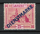 SARRE -  Yv. SERVICE N° 9  Mi N° 6 I   *  25c Lilas-rose Et Jaune Surchargé   Cote 3,75  Euro  BE   2 Scans - Dienstmarken