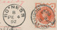 GB 1892, QV ½d Jubilee On Superb Printed Matter Tied By Thimble 21mm „LINLITHGOW“ To „BO'NESS“ Also Thimble On Front, - Brieven En Documenten