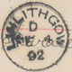 GB 1892, QV ½d Jubilee On Superb Printed Matter Tied By Thimble 21mm „LINLITHGOW“ To „BO'NESS“ Also Thimble On Front, - Brieven En Documenten