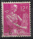 FR VAR 72 - FRANCE N° 1116 Obl. Moissonneuse Variété Signature Obstruée - Oblitérés