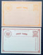 North Borneo 1889 First Set Postal Stationery Card VF (Malaysia Malaisie Entier Labuan Waterlow Du Nord SINGAPORE - Nordborneo (...-1963)