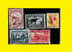 (°) AKETI BELGIAN CONGO / CONGO BELGE CANCEL STUDY [C] WITH 5 DIFFERENT STAMPS 1931/1952 PERIOD - Variétés Et Curiosités