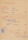 Romania 1945 Document Societatea Bancara Romana With Perfins King Michael 20 Lei Revenue Stamp - Fiscales