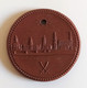 Médaille Porcelaine(porzellan) Meissen - Congrès Populaire De Saxe 1948.  37 Mm - Collections
