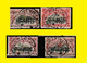 (°) ALBERTVILLE BELGIAN CONGO / CONGO BELGE CANCEL STUDY [A] WITH 4 DIFFERENT CANOES STAMPS 1922/1925 PERIOD - Errors & Oddities