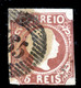 !										■■■■■ds■■ Portugal 185 AF#5 ø K.Pedro Straight Hair 5 Réis 3 SCANS (x6407) Cabelos Lisos - Used Stamps